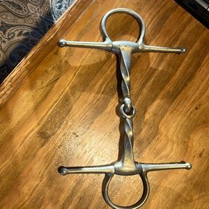 6 1/4” Full Check Slow Twist Snaffle Bit - Horse Tack